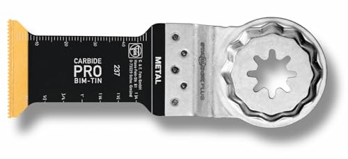 FEIN E-Cut Carbide Pro Sägeblatt , Ve. 1 St., Breite 32 mm, Länge 40 mm, Aufnahme Starlock, TiN-beschichtetes Hartmetall-Tauchsägeblatt mit extrem hoher Verschleißfestigkeit. FEIN E-Cut Carbide Pro Sägeblatt , Ve. 1 St., Breite 32 mm, Länge 40 mm, Aufnahme Starlock, TiN-beschichtetes Hartmetall-Tauchsägeblatt mit extrem hoher Verschleißfestigkeit. von FEIN