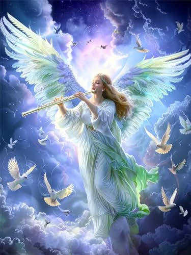 5D Engel Diamond Painting Erwachsene Groß 40x50cm, Diamant Painting Bilder Kinder, DIY Full Drill Cross Stickerei Malerei Kits, Diamond Painting Bilder Vogel Set für Anfänger Deko Wanddeko Y-8 5D Engel Diamond Painting Erwachsene Groß 40x50cm, Diamant Painting Bilder Kinder, DIY Full Drill Cross Stickerei Malerei Kits, Diamond Painting Bilder Vogel Set für Anfänger Deko Wanddeko Y-8 von Feionnug