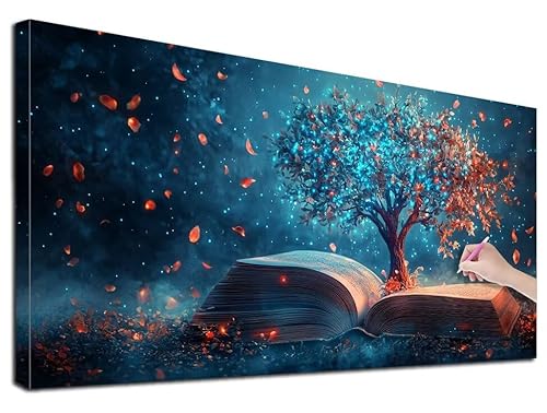 Diamond Painting Baum, 50x110 cm Diamond Painting Erwachsene Groß XXL, 5D Diamant Painting Bilder Magie für Erwachsene Anfänger, Weihnachtsdeko Mosaikherstellung Bastelset, Wanddeko, Geschenke, Z-87 von Feionnug