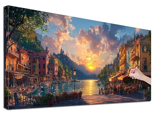 Diamond Painting Paris, 50x110 cm Diamond Painting Erwachsene Groß XXL, 5D Diamant Painting Bilder Landschaft für Erwachsene Anfänger, Weihnachtsdeko Mosaikherstellung Bastelset für Wanddeko, G-55 Diamond Painting Paris, 50x110 cm Diamond Painting Erwachsene Groß XXL, 5D Diamant Painting Bilder Landschaft für Erwachsene Anfänger, Weihnachtsdeko Mosaikherstellung Bastelset für Wanddeko, G-55 von Feionnug