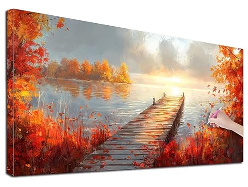 Diamond Painting Pier, 80x180 cm Diamond Painting Erwachsene Groß XXL, 5D Diamant Painting Bilder Landschaft für Erwachsene Anfänger, Weihnachtsdeko Mosaikherstellung Bastelset für Wanddeko, F-79 Diamond Painting Pier, 80x180 cm Diamond Painting Erwachsene Groß XXL, 5D Diamant Painting Bilder Landschaft für Erwachsene Anfänger, Weihnachtsdeko Mosaikherstellung Bastelset für Wanddeko, F-79 von Feionnug