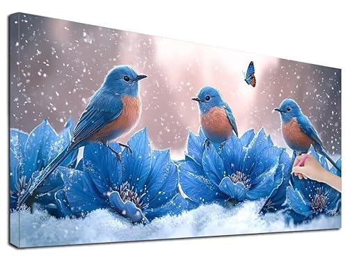 Diamond Painting Vogel, 80x180 cm Diamond Painting Erwachsene Groß XXL, 5D Diamant Painting Bilder Blumen für Erwachsene Anfänger, Weihnachtsdeko Mosaikherstellung Bastelset, Wanddeko, Geschenke, X-01 von Feionnug