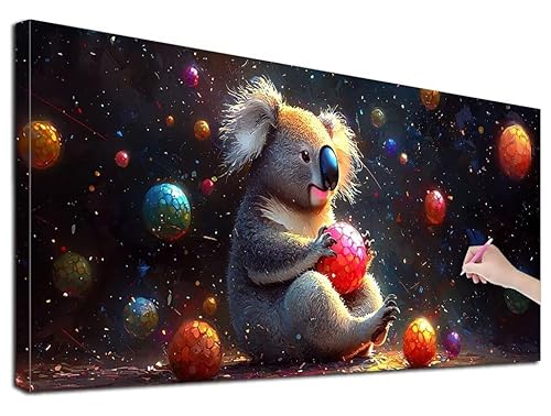 Diamond Painting XXL 40x90 cm Diamond Painting Koala für Erwachsene, DIY Eckige Vollbohrer Tiere Diamond-Painting Set, Mosaikherstellung Bastelset Erwachsene, Diamant Kunst Malerei für Wanddeko, G-52 Diamond Painting XXL 40x90 cm Diamond Painting Koala für Erwachsene, DIY Eckige Vollbohrer Tiere Diamond-Painting Set, Mosaikherstellung Bastelset Erwachsene, Diamant Kunst Malerei für Wanddeko, G-52 von Feionnug