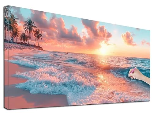 Diamond Painting XXL 40x90 cm Diamond Painting Strand für Erwachsene, DIY Eckige Vollbohrer Landschaft Diamond-Painting Set, Mosaikherstellung Bastelset Erwachsene, Diamant Malerei für Wanddeko, H-56 Diamond Painting XXL 40x90 cm Diamond Painting Strand für Erwachsene, DIY Eckige Vollbohrer Landschaft Diamond-Painting Set, Mosaikherstellung Bastelset Erwachsene, Diamant Malerei für Wanddeko, H-56 von Feionnug