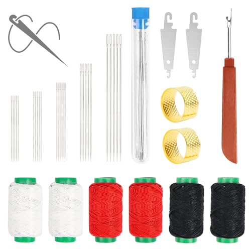 37Pcs NäHwerkzeug-Set,Nähset mit Nähzubehör, Tragbar und Multifunktional Sewing Tool Set,Näh- und Sticksets Portable DIY Hand Made Craft Set für Anfänger und Profis von Feirdhoo