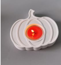 Silikonformen Gießformen,Halloween Kürbis Silikonform,Herbst Kürbis Kerzentablett, Kerzenhalter Gipskleberform,Halloween Herbst Silikonform DIY Dekoration (B) von Feirdhoo