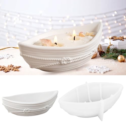 Silikonformen Gießformen Boot, 3D Gießform Kerzenhalter, DIY Silikonformen für Beton, Gießformen Silikon Boot Gipsform zum Gießen, Weihnachten für Gips Kerzen Silikonformen Gießformen Boot, 3D Gießform Kerzenhalter, DIY Silikonformen für Beton, Gießformen Silikon Boot Gipsform zum Gießen, Weihnachten für Gips Kerzen von Feirdhoo