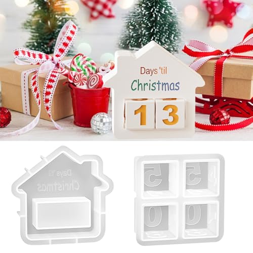 Silikonformen Gießformen Haus, Zahlen Gipsformen Zum Gießen, Silikonform Weihnachten, Silikonform Zahlen 1-24 für Bastelarbeiten Gips Kerzen DIY Silikonformen Gießformen Haus, Zahlen Gipsformen Zum Gießen, Silikonform Weihnachten, Silikonform Zahlen 1-24 für Bastelarbeiten Gips Kerzen DIY von Feirdhoo