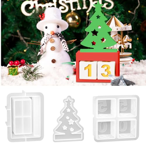Silikonformen Gießformen Weihnachtsbaum, Zahlen Gipsformen Zum Gießen, Silikonform Weihnachten Adventskalender, Silikonform Zahlen 1-24 für Bastelarbeiten Gips Kerzen DIY Silikonformen Gießformen Weihnachtsbaum, Zahlen Gipsformen Zum Gießen, Silikonform Weihnachten Adventskalender, Silikonform Zahlen 1-24 für Bastelarbeiten Gips Kerzen DIY von Feirdhoo