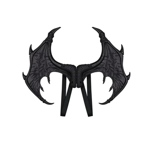 Accessoires Halloween-Party-Dekorationen für Kinder für Kostüm-Anzieh-Events Geburtstagsfeier-Zubehör (Black, A) von Feizikaw