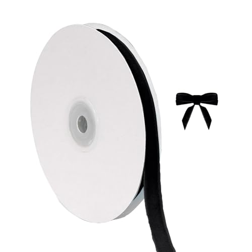 Accessoires Weihnachtliches Samtband zum Verpacken von Christbaumschmuck, 3/8 Zoll breit, insgesamt 10 Yards dünner Stoff für Hochzeitseinladungen (I, 914x1cm) von Feizikaw