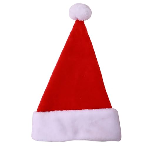 Feizikaw Accessoires Weihnachtsdekorationen Niedliche Weihnachtsmannmützen Party Weihnachtsmannmützen Familienweihnachtsfeierbedarf Weihnachtskrempenhüte A (White, 45X30CM) von Feizikaw