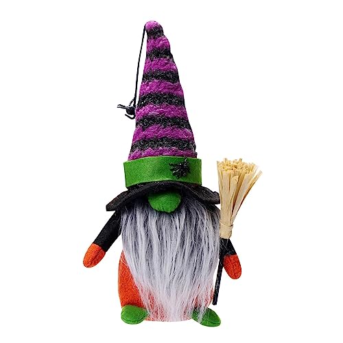 Feizikaw Halloween Tischfläche Verzierung​​ Halloween-, Hexenschmuck, gesichtslose Puppe, Zwergtagspuppenschmuck (1 Stück) (A, One Size) von Feizikaw