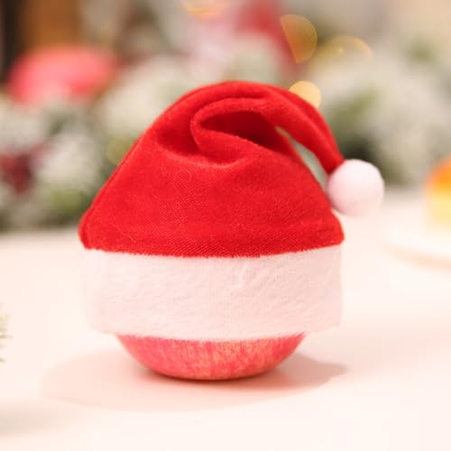 Feizikaw Hochzeit Party Zubehör 5 stücke Mini Apfelwein Flasche Getränke Dosen Weihnachten Hut Hause Weihnachten Urlaub Dekoration (A, 16.00) von Feizikaw