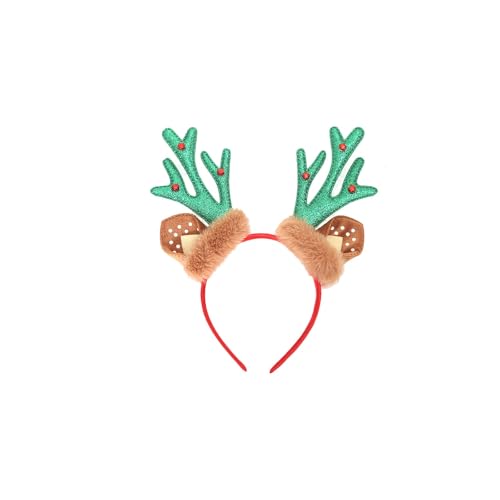 Feizikaw Party Accessoires Weihnachtsdekoratives Stirnband Haarband, Weihnachtsparty-Dekoration für Erwachsene Kinder, Mädchen (B, 24X9X1CM) von Feizikaw
