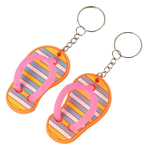 Feizikaw Schlüsselanhänger Süß Flip-Flop-Schlüsselanhänger, lustige Schlüsselanhänger für Rucksack, Geldbörse, Gepäck, tolle Giveaways für Geburtstage, Luau-Strand- und Poolpartys, coole (One Size) von Feizikaw