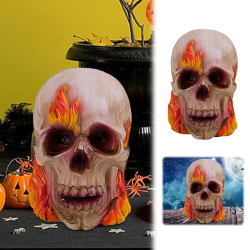 ​​Halloween Deko​​ Halloween Verschiedene Ornamente Halloween Rose Harz Handwerk Gruselige Atmosphäre Dekoration (A, 9.5x8.5cm) von Feizikaw