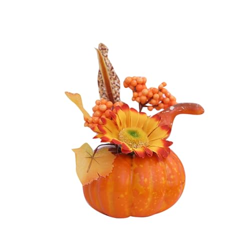 Halloween Dekoration Kürbis mit Blumen, Party-Mittelstücke, Herbst-Foto-Requisiten, Herbst-Kürbis-Mittelstück für Kamin, Heim-Schreibtisch, Party-Ornamente, Granatapfel, 10,5 cm x 20 cm (B, 20.5x10cm) Halloween Dekoration Kürbis mit Blumen, Party-Mittelstücke, Herbst-Foto-Requisiten, Herbst-Kürbis-Mittelstück für Kamin, Heim-Schreibtisch, Party-Ornamente, Granatapfel, 10,5 cm x 20 cm (B, 20.5x10cm) von Feizikaw