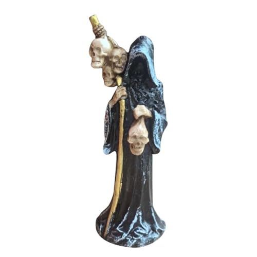Halloween-Dekorationsgegenstand​​ Halloween Harz Handwerk Dekorationen Hause Tisch Dekorationen Hellish (Black, 6x6x18cm) von Feizikaw