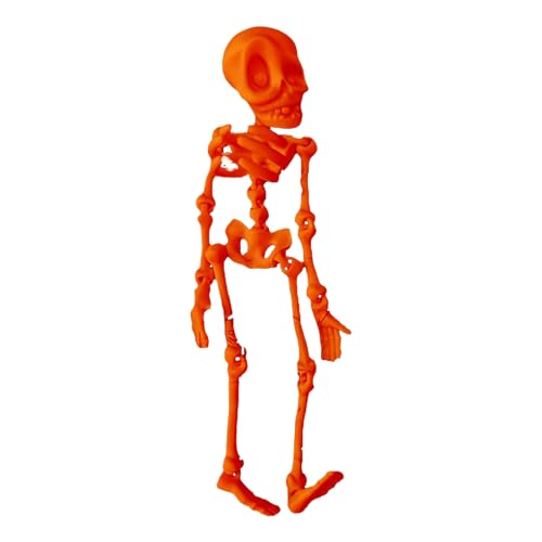 Halloween Holzfiguren Halloween-Skelett-Dekoration, Ganzkörper kann mit realistischen Plastikknochen arrangiert werden, aktive Gelenke, realistische Halloween-Hof-Requisiten, Innen- und (C, 20*5*1cm) von Feizikaw