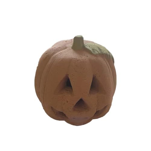 Halloween Kuchen Deko Halloween-Tischdeko, Kürbis-Dekoration für festliche Atmosphäre, Kaminzubehör aus Keramikfaser, saisonales Zuhause, ideal für Halloween-Feiern und Partys (Grey, 18X15X18CM) von Feizikaw