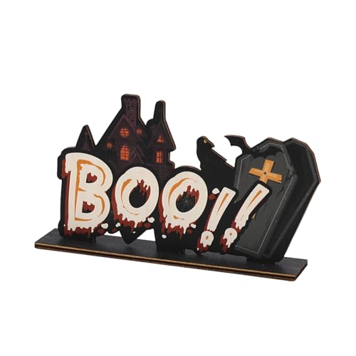 Halloween Küchen Deko Halloween-Dekorationen. Requisiten für Festival- Partyatmosphäre. Hölzernes Tischornament für Halloween. Verleiht Ihren Feiern eine gruselige Note. Ideal für (B, 21X10.5X6cm) Halloween Küchen Deko Halloween-Dekorationen. Requisiten für Festival- Partyatmosphäre. Hölzernes Tischornament für Halloween. Verleiht Ihren Feiern eine gruselige Note. Ideal für (B, 21X10.5X6cm) von Feizikaw