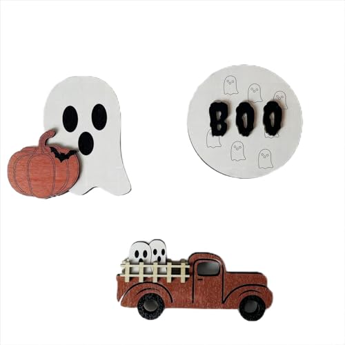 ​​Halloween Schaustück​​ Halloween Auto Form Ornamente Geschichteten Tablett Dekoration Ornamente Halloween Kürbis Ornamente (23x18x3cm) von Feizikaw