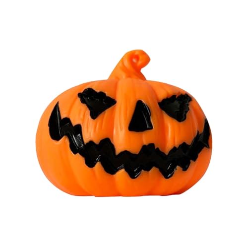 Halloween Schreibtisch-Ornament Halloween Beleuchtung LED Kürbis Lichter Batterie Betrieben Kürbis Und Halloween Dekoration (Orange, 5x5x5.5) von Feizikaw