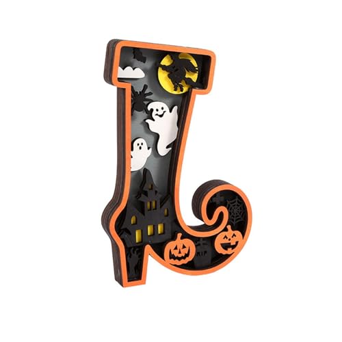 Halloween Tischdekoration​​ Kürbis-Ornamente, Halloween-Tischdekoration, Heimdekoration, Halloween-Kürbis, dekorativer Holzkürbis, Halloween-Ornament, Kürbis-Verzierungen, (C, 22x14.2x2.3cm) von Feizikaw
