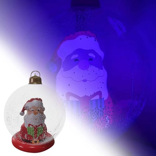 Hochzeit Accessoires Outdoor Weihnachten Aufblasbare Dekoriert Ballons 23,6 Zoll Weihnachten Blow Up Ornamente Mit Lichtern (A, One Size) von Feizikaw
