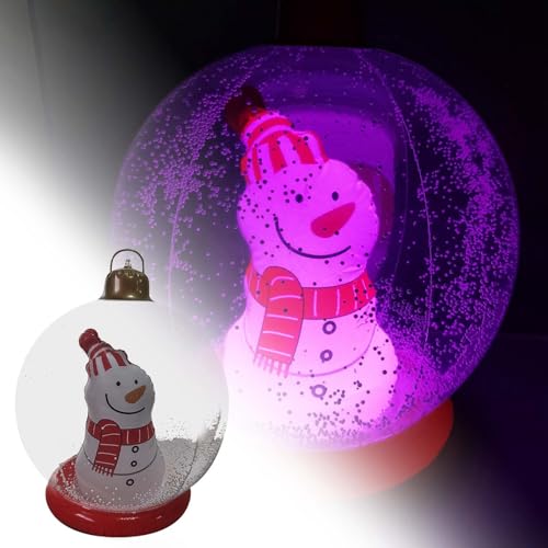 Hochzeit Accessoires Outdoor Weihnachten Aufblasbare Dekoriert Ballons 23,6 Zoll Weihnachten Blow Up Ornamente Mit Lichtern (C, One Size) von Feizikaw