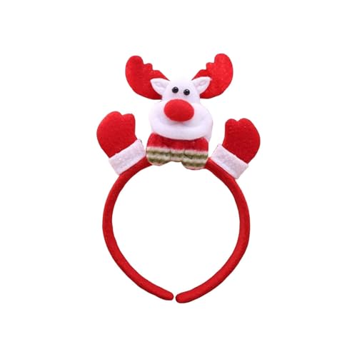 Hochzeit Party Zubehör Christmas Party Hairbands For Girls & Kids Santa Snowman Reindeer Decorations (C, One Size) von Feizikaw