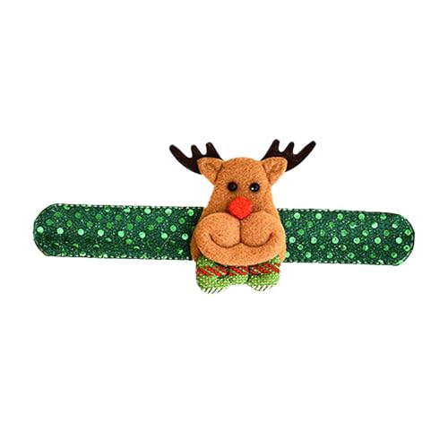 Party Accessoires Christmas Joy Clicker Armband Festliches Spielzeugarmband für Kinder (C, 21X3CM) von Feizikaw