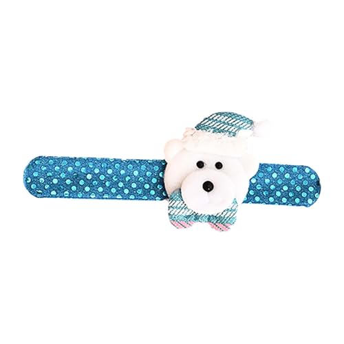 Party Accessoires Christmas Joy Clicker Armband Festliches Spielzeugarmband für Kinder (D, 21X3CM) von Feizikaw