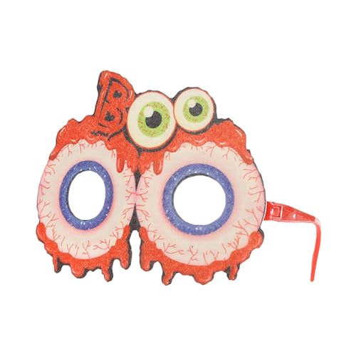 Party Accessoires Feiertage! Festliche Halloween-Brille mit Weihnachtsthema, verrückte Partybrille für saisonale Feierlichkeiten, einzigartiges Kostümzubehör (A, 14X10X2CM) von Feizikaw