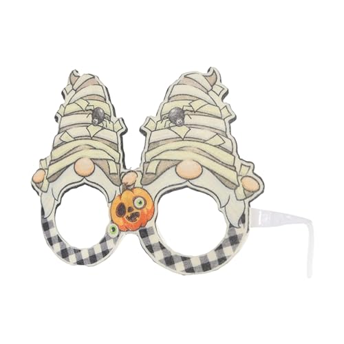 Party Accessoires Feiertage! Festliche Halloween-Brille mit Weihnachtsthema, verrückte Partybrille für saisonale Feierlichkeiten, einzigartiges Kostümzubehör (F, 14X10X2CM) von Feizikaw