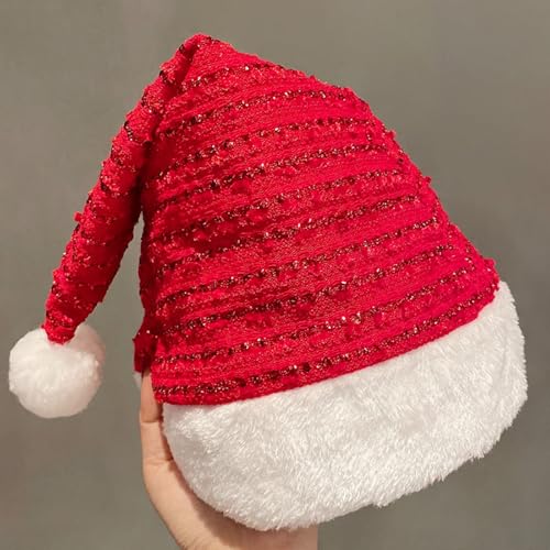 Party Accessoires Lustig Süße Weihnachtsmütze für Kinder und Erwachsene Weihnachtsmannmützen & Schneemann-Kostümzubehör (D, 31.5X44cm) von Feizikaw