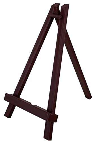Feldherr 2er Set Kartenständer/Mini-Staffelei für Spiel- und Sammelkarten/Aufsteller/Tischkartenhalter/Deko (u. a. kompatibel mit PKM, Magic The Gathering), Farbe:Braun von Feldherr