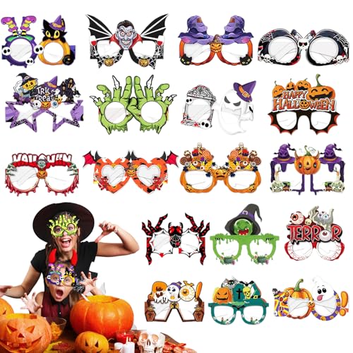 Feliciay 18 Stück Halloween Party Brillen,Partybrillen Accessoires Halloween Brille,Halloween Deko Party Zubehör Brillen,Kostüm Accessoire Brillen für Foto Sessions Kostümpartys Kinder Erwachsene Feliciay 18 Stück Halloween Party Brillen,Partybrillen Accessoires Halloween Brille,Halloween Deko Party Zubehör Brillen,Kostüm Accessoire Brillen für Foto Sessions Kostümpartys Kinder Erwachsene von Feliciay