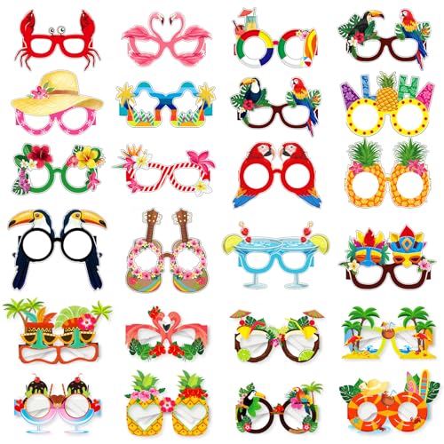 Feliciay 24 Stück Hawaiian Papierbrille,Lustige Party Brillen,Hawaiian Tropical Foto Requisiten,Sommer Beach Party Accessoires, Photo Booth Dekoration,Hawaii Kostüm Zubehör Feliciay 24 Stück Hawaiian Papierbrille,Lustige Party Brillen,Hawaiian Tropical Foto Requisiten,Sommer Beach Party Accessoires, Photo Booth Dekoration,Hawaii Kostüm Zubehör von Feliciay