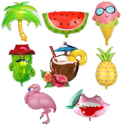 Feliciay 8 Stück Hawaii Party Folienballon,Hawaii Ballons,Folienballon Obst,Frucht Mylar-Ballons,Sommerparty Helium Ballon für Geburtstags Hawaii Party Sommer Strandparty Zubehör Feliciay 8 Stück Hawaii Party Folienballon,Hawaii Ballons,Folienballon Obst,Frucht Mylar-Ballons,Sommerparty Helium Ballon für Geburtstags Hawaii Party Sommer Strandparty Zubehör von Feliciay