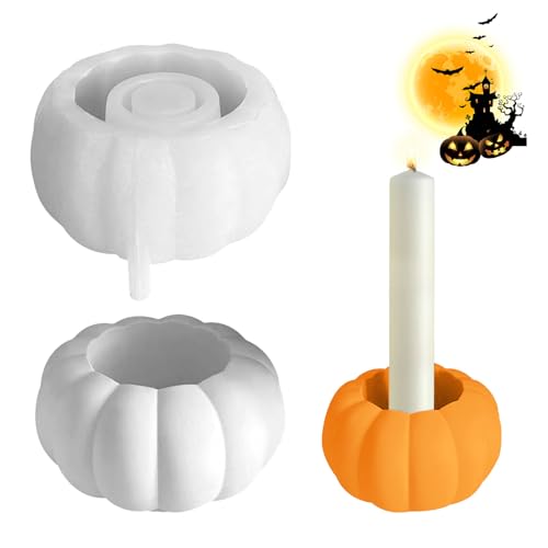 Feliciay Kürbis Silikonformen Gießformen Kerzenhalter,Halloween 3D Kürbis Silikonformen Kerzenhalter für Teelichter,Silikon Gießformen für DIY Teelichter Thanksgiving Herbstdekoration Halloween Feliciay Kürbis Silikonformen Gießformen Kerzenhalter,Halloween 3D Kürbis Silikonformen Kerzenhalter für Teelichter,Silikon Gießformen für DIY Teelichter Thanksgiving Herbstdekoration Halloween von Feliciay