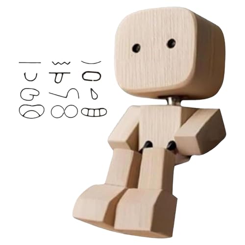 Fellflying Kleine Holzfigur, Die Mit 12 Ausdrückten, Schüttelte Holzfigur Figur, Handgefertigte Schütteln Von Füßen Holzpuppe, Lustige Hölzerne Ornamentes Für Die Autobraße Dekoration Fellflying Kleine Holzfigur, Die Mit 12 Ausdrückten, Schüttelte Holzfigur Figur, Handgefertigte Schütteln Von Füßen Holzpuppe, Lustige Hölzerne Ornamentes Für Die Autobraße Dekoration von Fellflying