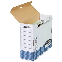 10 Bankers Box Archivboxen Bankers Box weiß/blau 10,8 x 26,5 x 32,7 cm von Bankers Box