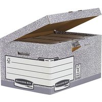 10 Bankers Box Archivboxen Bankers Box grau/weiß von Bankers Box