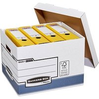 10 Bankers Box Archivboxen weiß/blau 33,5 x 40,4 x 29,2 cm 10 Bankers Box Archivboxen weiß/blau 33,5 x 40,4 x 29,2 cm von Bankers Box