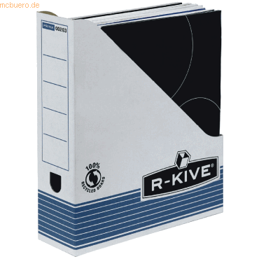 10 x Fellowes Stehsammler R-Kive 80x312x259mm blau/weiß von Fellowes