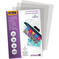 100 Fellowes Enhance80 ImageLast Laminierfolien glänzend für A4 80 micron von Fellowes