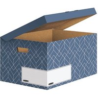 5 Bankers Box Archivboxen Bankers Box Décor Serie schieferblau/weiß 36,7 x 57,0 x 29,5 cm 5 Bankers Box Archivboxen Bankers Box Décor Serie schieferblau/weiß 36,7 x 57,0 x 29,5 cm von Bankers Box