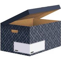 5 Bankers Box Archivboxen Bankers Box Décor Serie mitternachtsblau/weiß 36,7 x 57,0 x 29,5 cm 5 Bankers Box Archivboxen Bankers Box Décor Serie mitternachtsblau/weiß 36,7 x 57,0 x 29,5 cm von Bankers Box